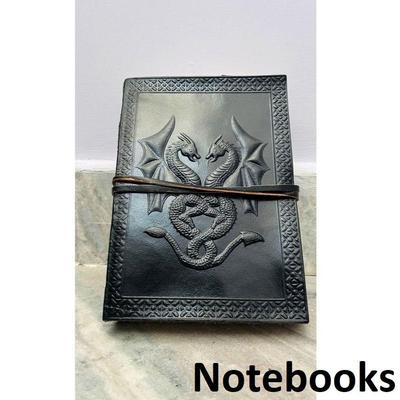 Dragon Leather Journal For Men Women Vintage Notebook Sketchbook Diary for Artists Travel Journal Celtic Grimoire Journal Valentine Gifts. New