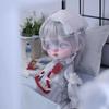 Meeler BJD Doll Girl Full Set 24cm SD Resin Ball Jointed Doll Handmade Future Little Robot Girl Full Set 1 Doll Eyes Face Makeup Head Clothes Wig