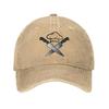 Personalized Cotton Funny Cooking Skull Knife Chef Baseball Cap Women Unisex Adjustable Dad Hat Streetwear