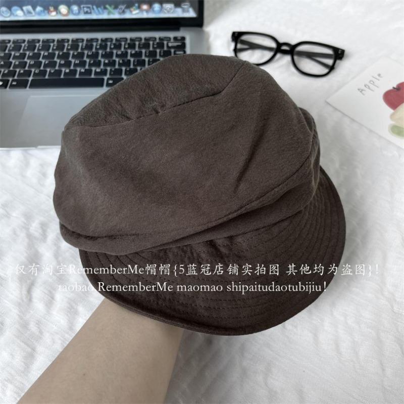 Japanese Yamamoto Style Thin Breathable Octagonal Hat Versatile Literary Painter Hat