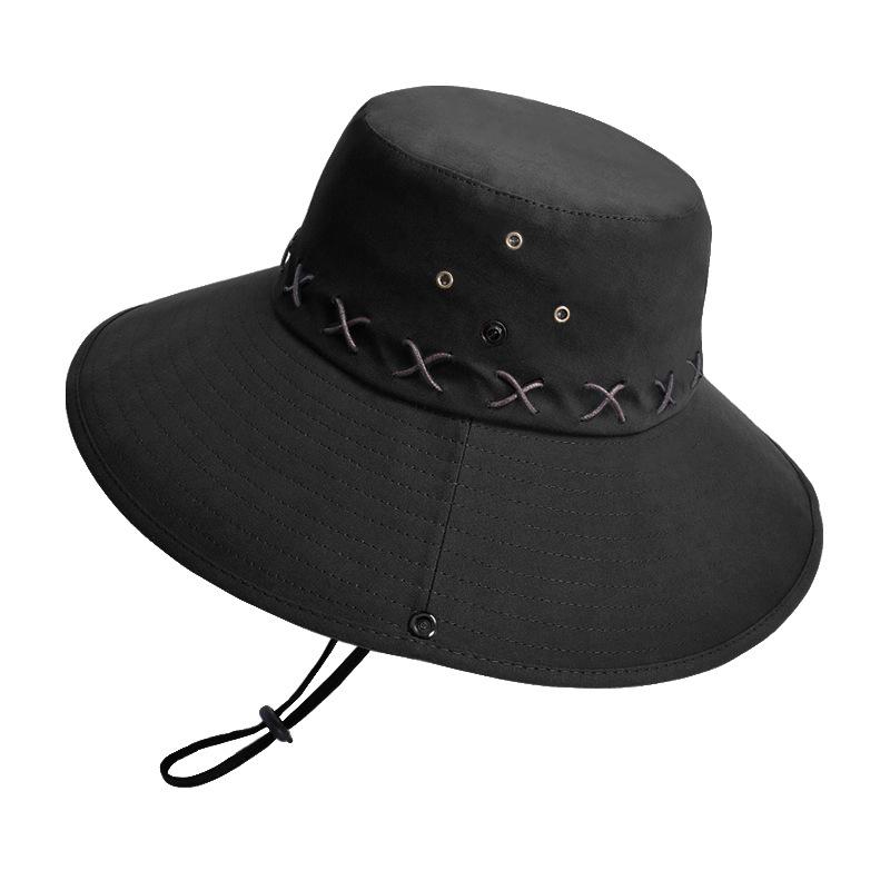 

9231 summer outdoor sun protection hat men s big eaves bucket hat spring and autumn mountaineering fishing breathable sun hat