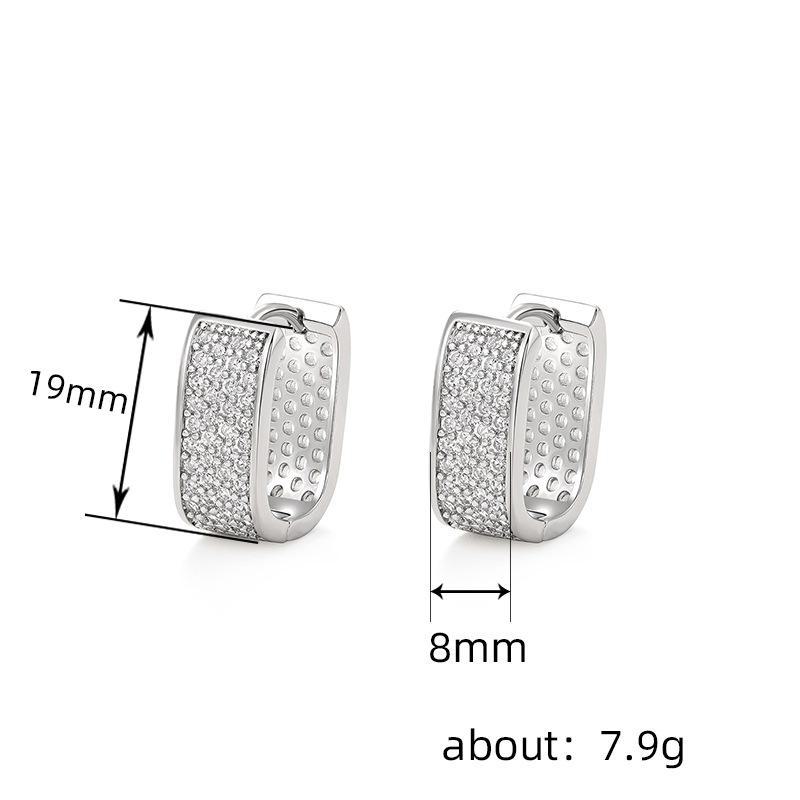 Cao Shi Luxury Bridal Hollow Ear Clip Earrings – New Fashion Design