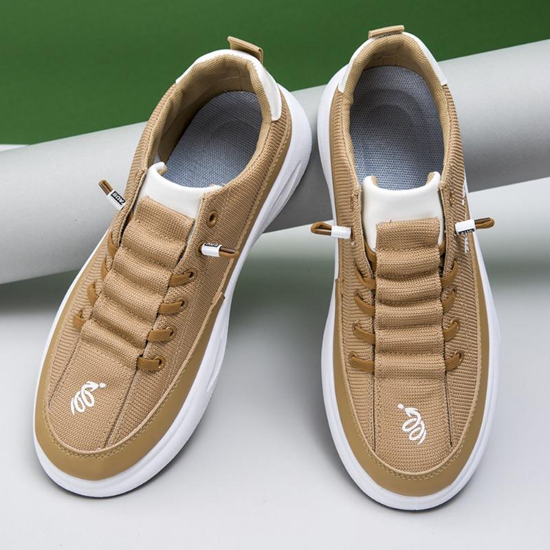 New men's platform versatile sports shoes low-top lace-up board shoes student sports trendy shoes men's shoes