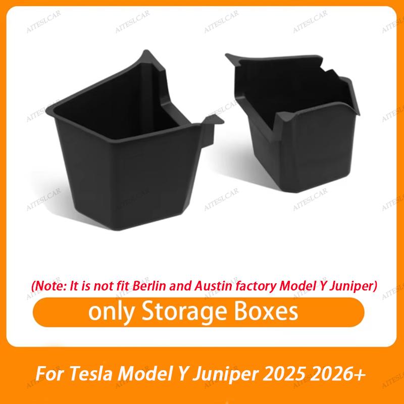 For Tesla Model Y Juniper 2026 2025 Car Trunk Side Storage Box Cover plate organizer Car trunk side storage box refit Accessorys
