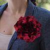 Flower Brooch Pin Boutonniere Classic Diameter 20cm with Clip Decorative Corsage Lapel for