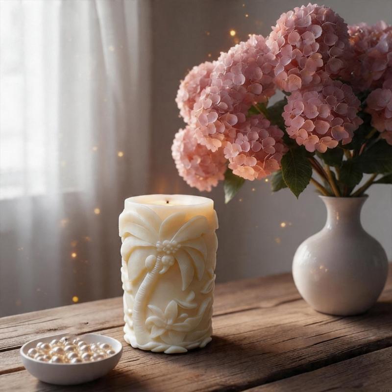 Tree Carving Silicone Molds Cylindrical Silicone Molds For Candle And Soap Chocolate Making Epoxy Resin