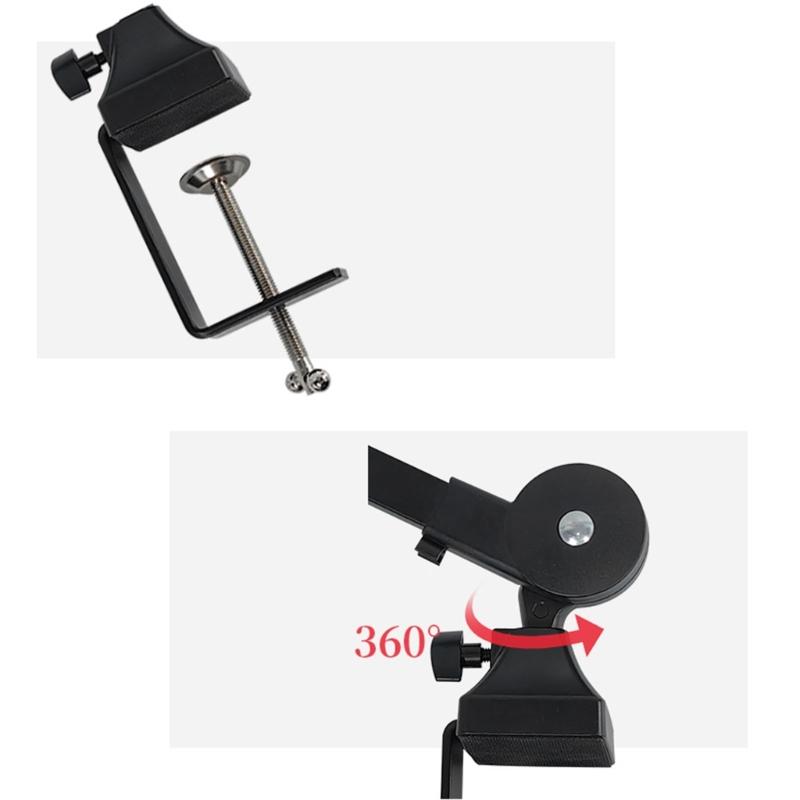 Professional Metal Microphone Arm Stand Stable and Durable Microphone Holder Perfect for Recording and Podcasting