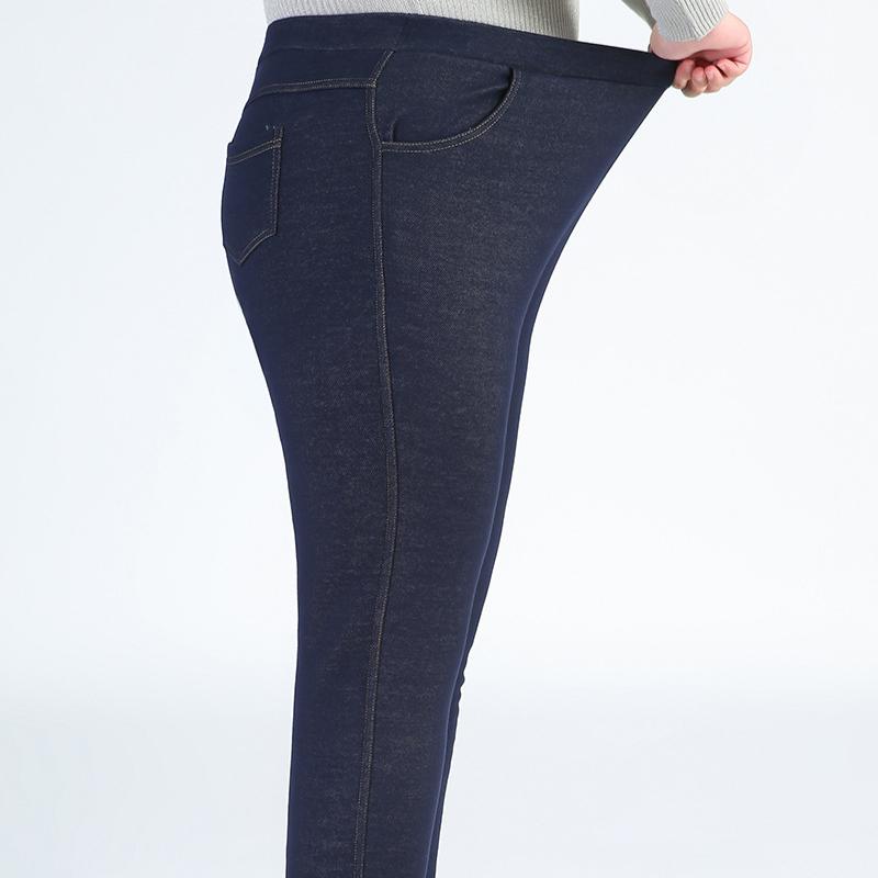 Autumn Winter Fleece Pants Women Slim Thicken Leggings Warm Plus Size 7XL Stretched Oversized WomensTrousers