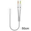 Y-25/50/100CM Headphone Microphone Audio Converter Y Splitter For Computer 3.5mm Female To 2 Dual 3.5mm Male Headphone MicGood Product