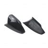 For Volkswagen Polo AW BZ 2017 2018 2019 2020 2021 2022 2023 2x Horn Style Add-on Rearview Mirror Cover Glossy Black