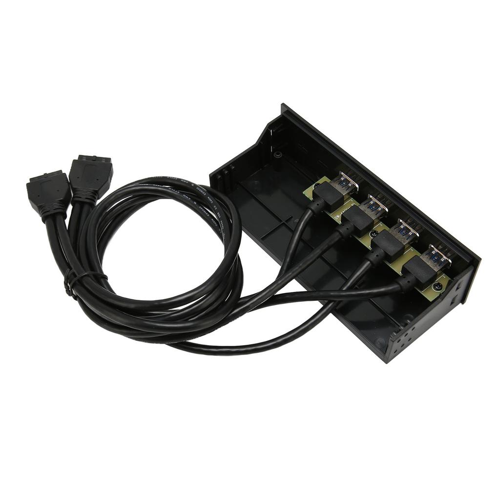 USB3.0 Hub Front Panel 5Gbps 4 Ports 19pin Optical Drive Front Panel for 5.25 Inch PC Computer Case
