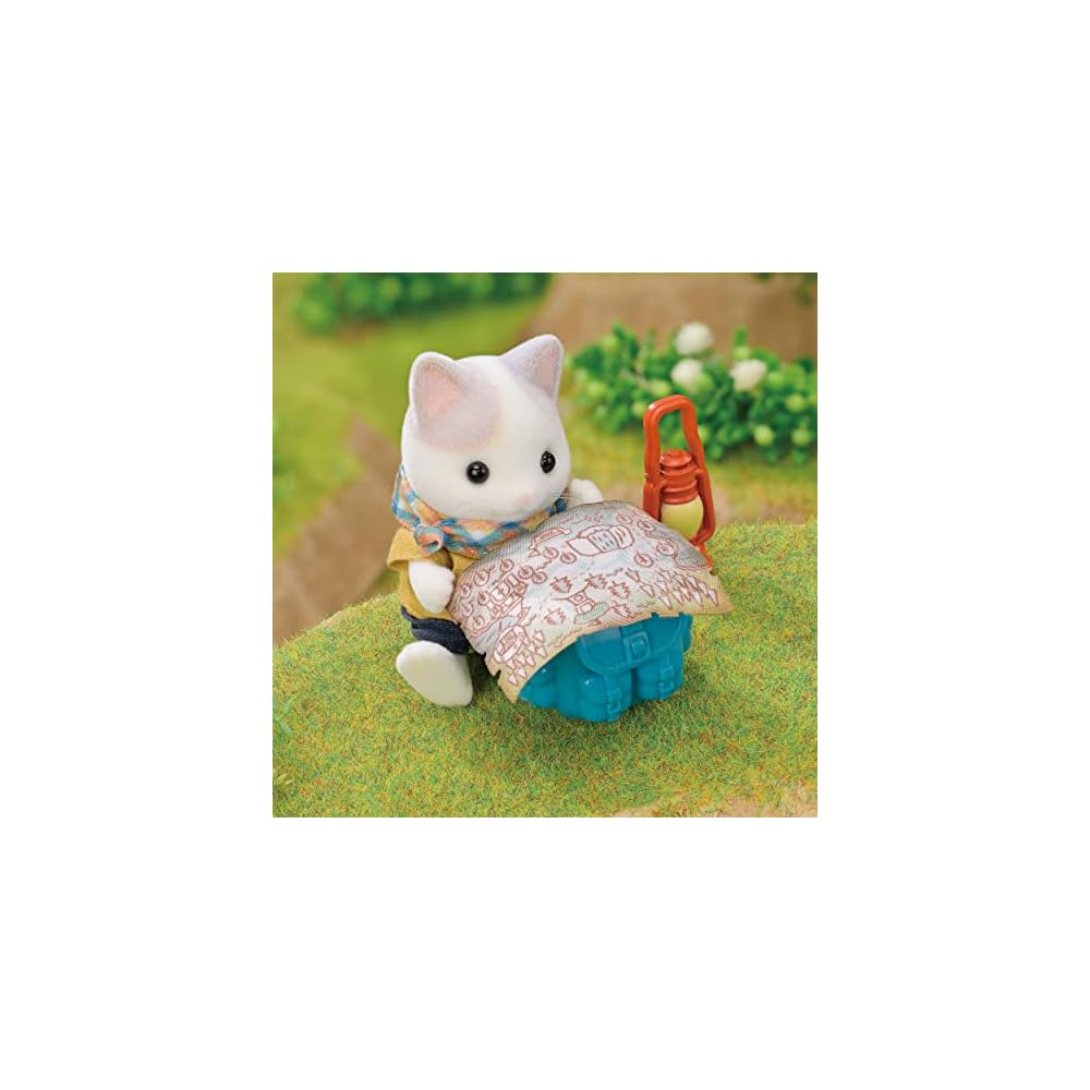 EPOCH Sylvanian Families Latte Cat Siblings Exploration Set Dollhouse Toy 3 Years and Up