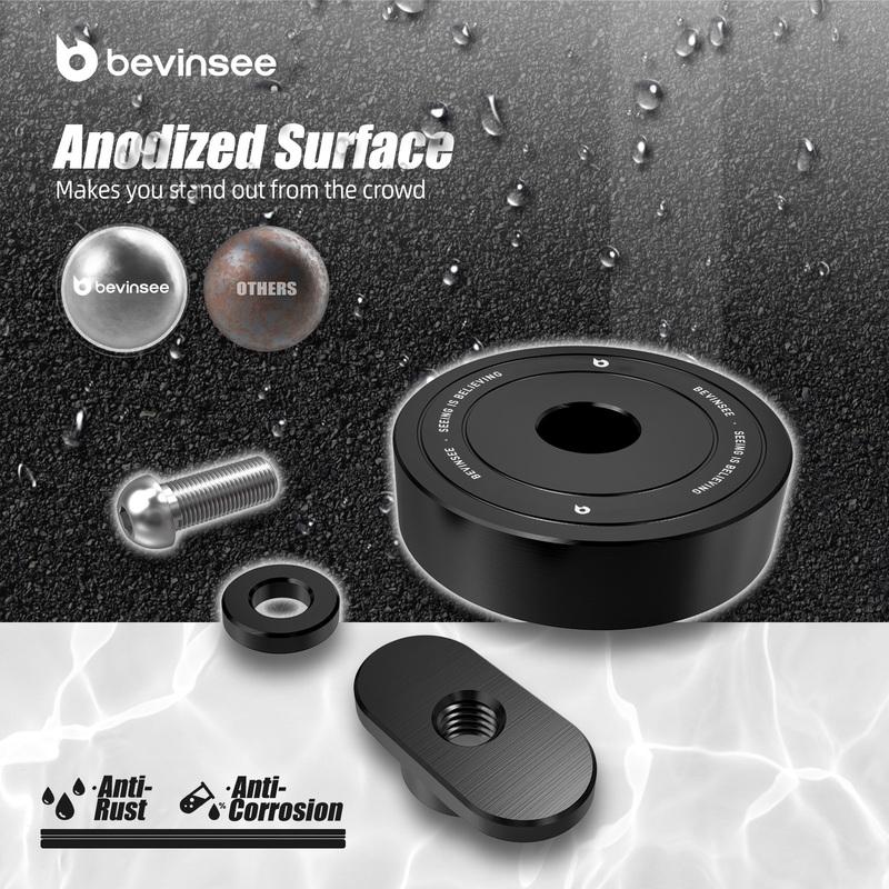 (4 Stück) BEVINSEE Aluminium-Wagenheberaufnahmen für Corvette C8 C7 C6 C5 GS Z06 ZR1, Autozubehör