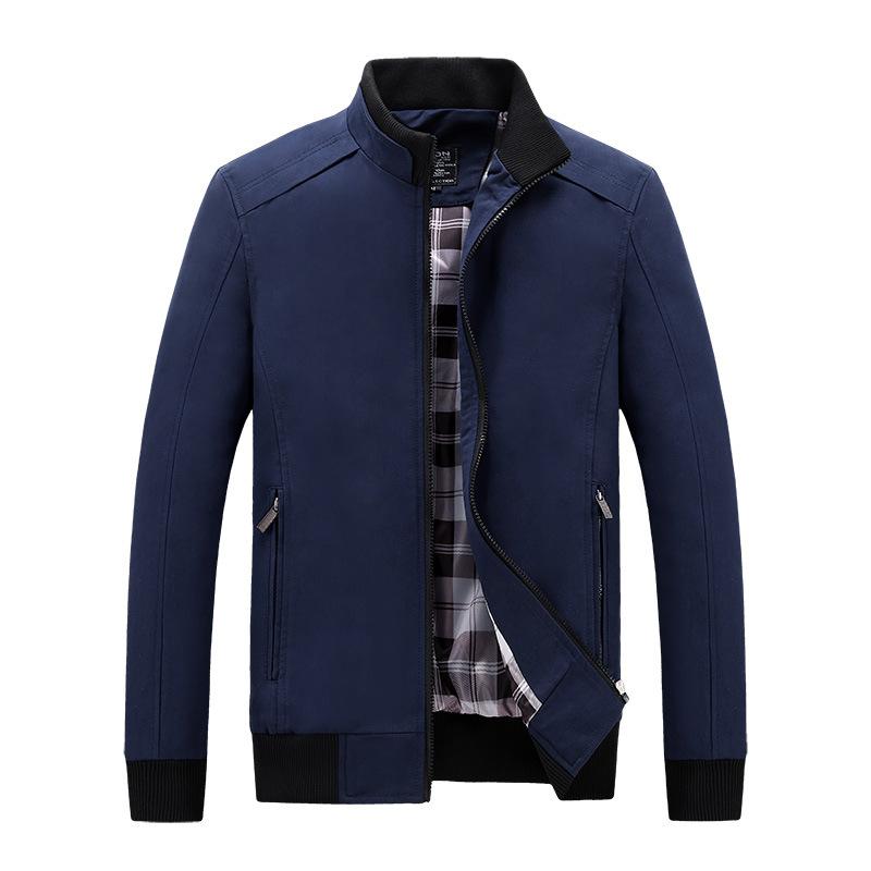 Men's Jacket Men's Spring and Autumn Cotton Jacket Casual Jacket Slim Jacket
