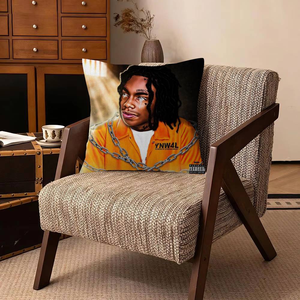 Hip Hop Rapper YNW Melly   Pillow Gift Home Office Decoration Bedroom Sofa Car Cushion Cover Case X