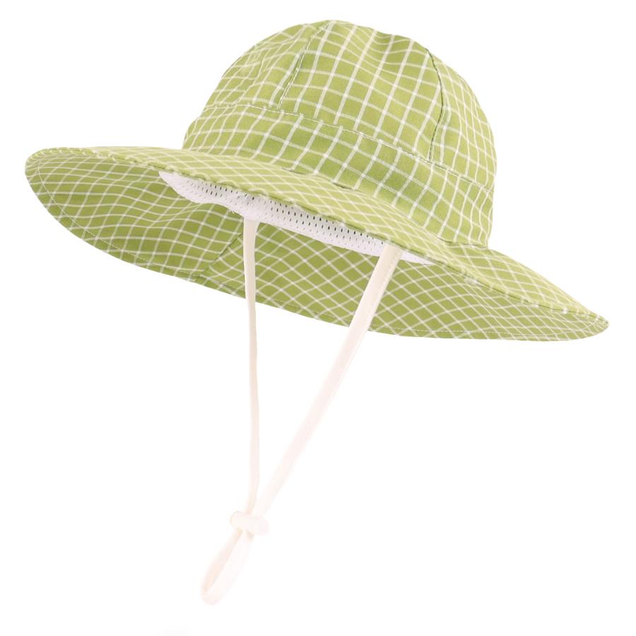 Baby Girl Sun Hat Infant Summer Beach Hats Toddler with Wide Brim Strap Outdoor Bucket Hat