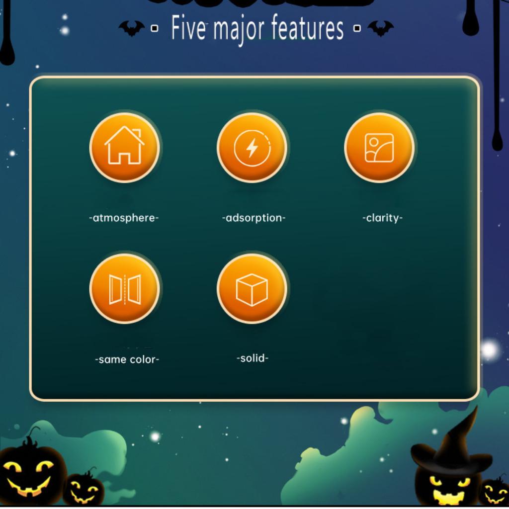 Halloween Decorative Window Stickers, Cute  Pumpkin Glass Stickers, Window Dressing, Festive Atmosphere