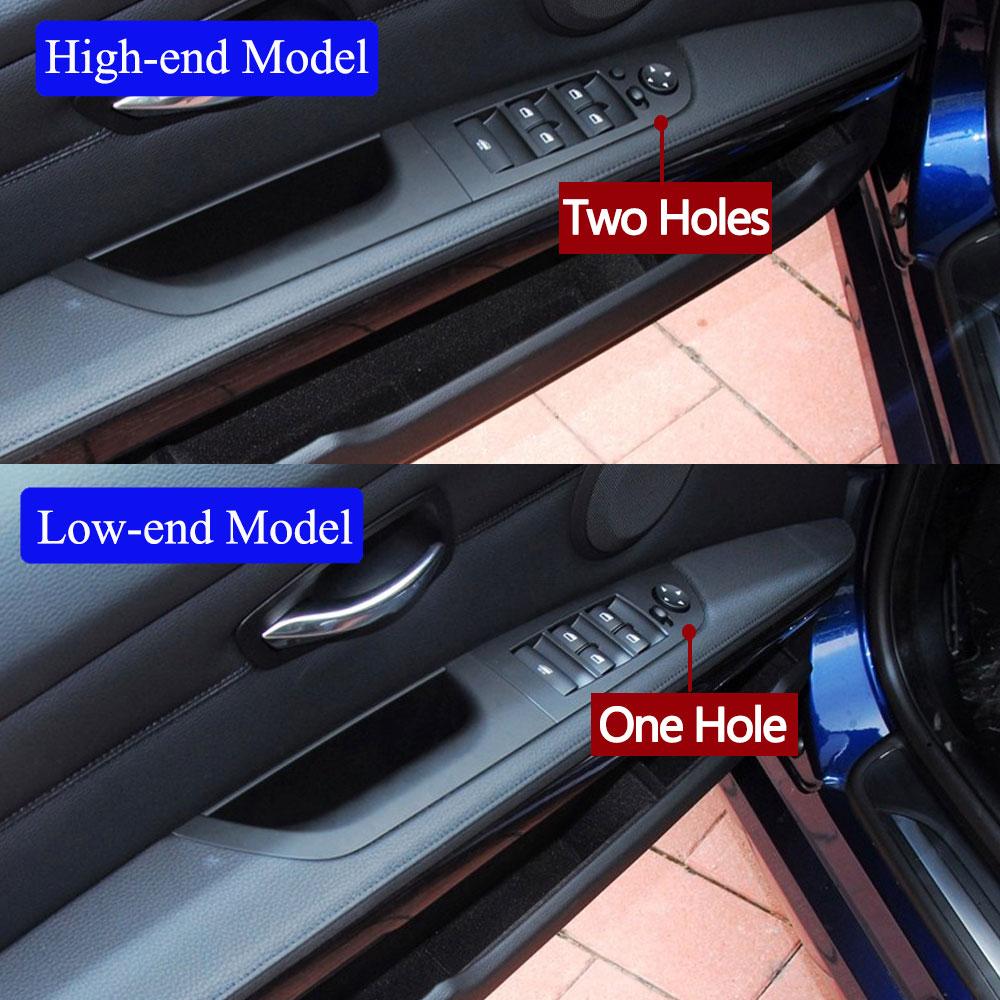 LHD Interior Mașină Negru Bej Cotieră Ușă Trage Mâner Panou Capacă Trim Inlocuire pentru BMW Seria 3 E90 E91 316 318 320 325