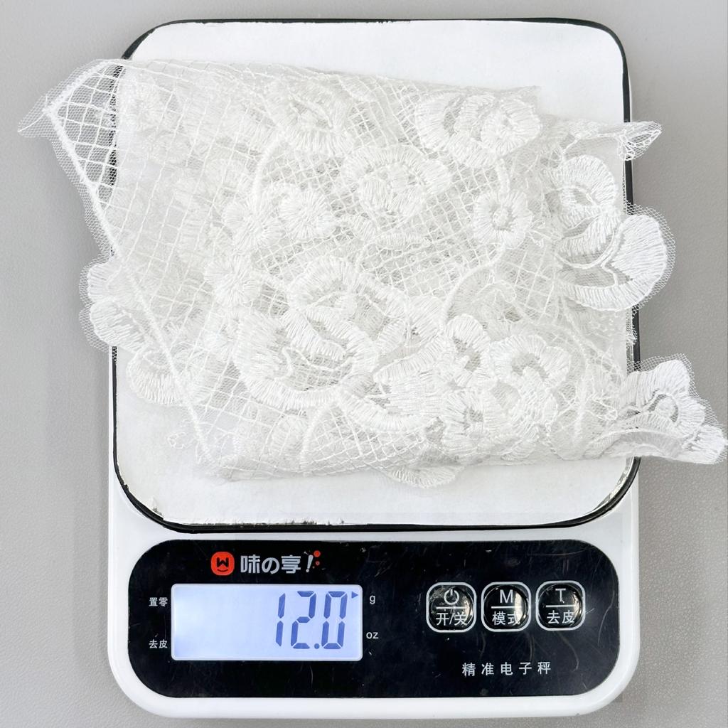 Front Collar Applique Wedding Dress, Clothing Accessories, Accessories, White Embroidered Mesh Pair, Lace Lace Cloth Sticker