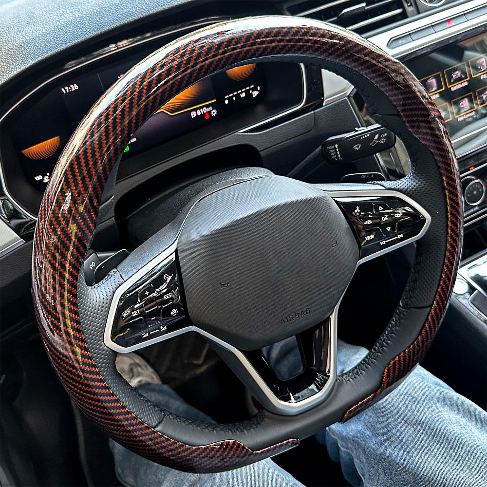 For Kia Ultra-Thin Breathable Leather Steering Wheel Cover For Ceed Picanto Sportage Ev3 Rio Cerato Stonic Niro Morning Sorento