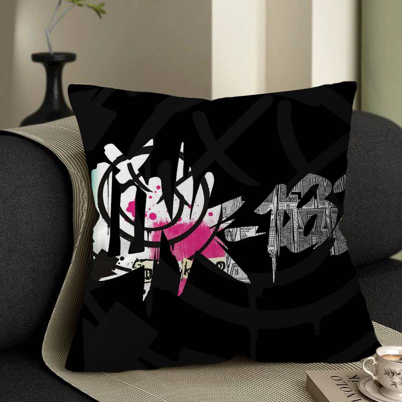 B-Blinks 182 Rock Band Cushion Cover Inches Farmhouse Decor Home Throw Pillow Covers For Couch Decorations