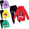 Felpa con Cappuccio e Pantaloni Lunghi in Cotone con Stampa Aphmau per Bambini, Set per Giocare in Inverno e Primavera