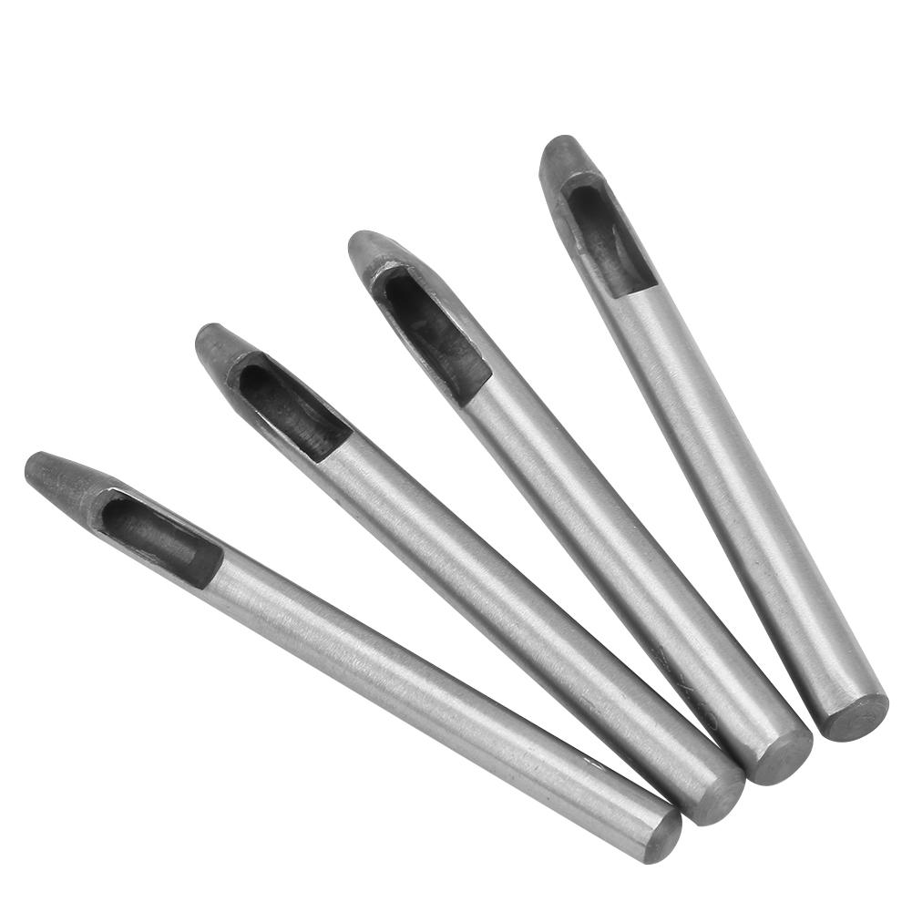 4mm Lederhandwerk Lochzange Set Ovales Loch Ösen Stanzwerkzeug Handstanze