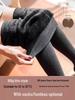 Women's Plus-Size Fleece-Lined Base Layer Pants, Footed Tights for Autumn and Winter - Thickened Warm Cotton for Up to 200 Jin.
