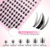 High-Quality Best-Selling Large Capacity 392 Pieces Autumn Maple Leaf Eyelashes Book 8-16mm Natural False Eyelash Set