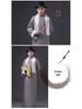 Men's Long Sleeve Frog Button Robe Schoolteacher Performance Costume