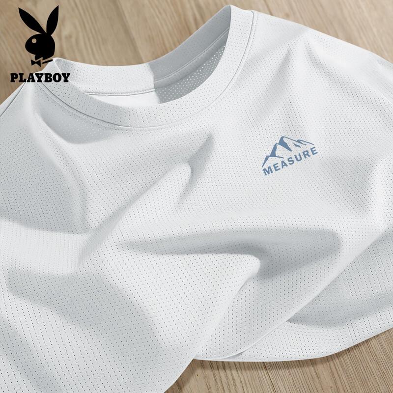 PLAYBOY Men s Ice Silk Quick Dry Short Sleeve T-Shirt 2XL