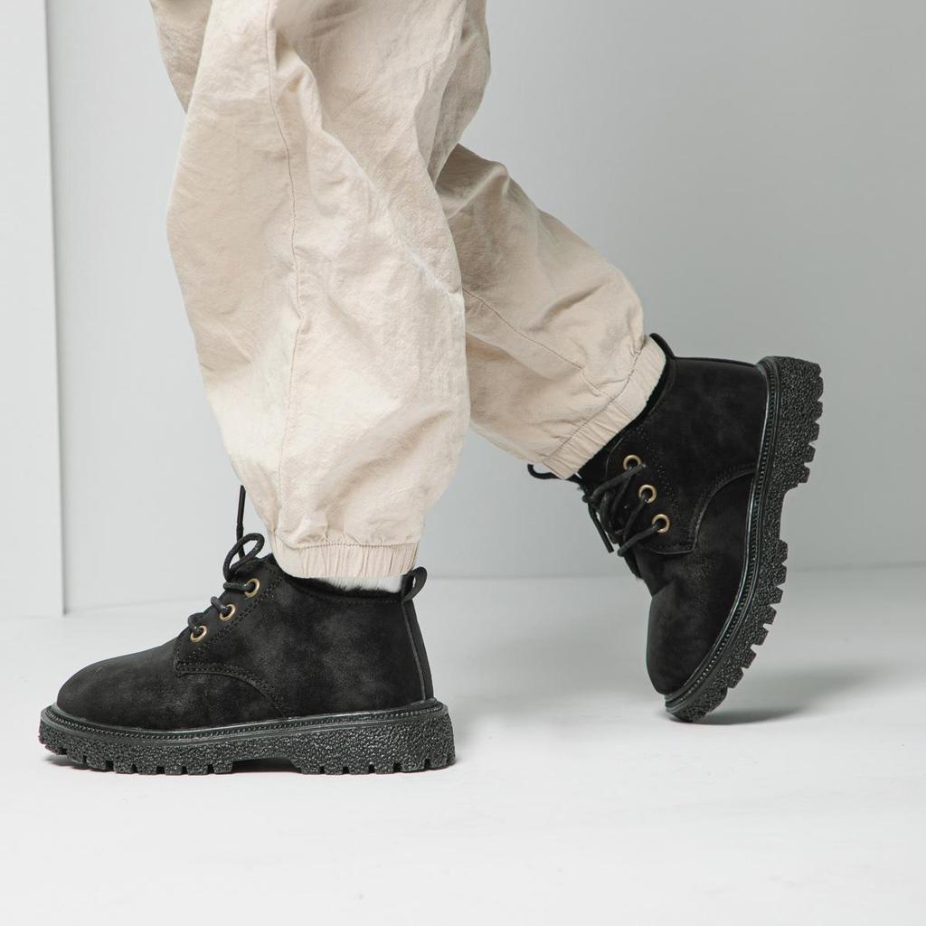 Mode retro kurze stiefel herbst und winter neue kinder schuhe jungen kurze stiefel vielseitig Britischen stil leder stiefel