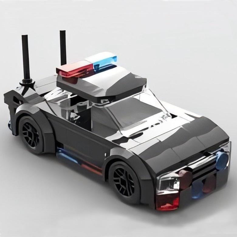 

Cross-Border MOC Building Blocks - Compatible LEGO 186544: Police Patrol Car Model