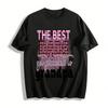 The Best Dads Get Promoted To Grandpa Graphic Tee Pure Cotton T-shirt