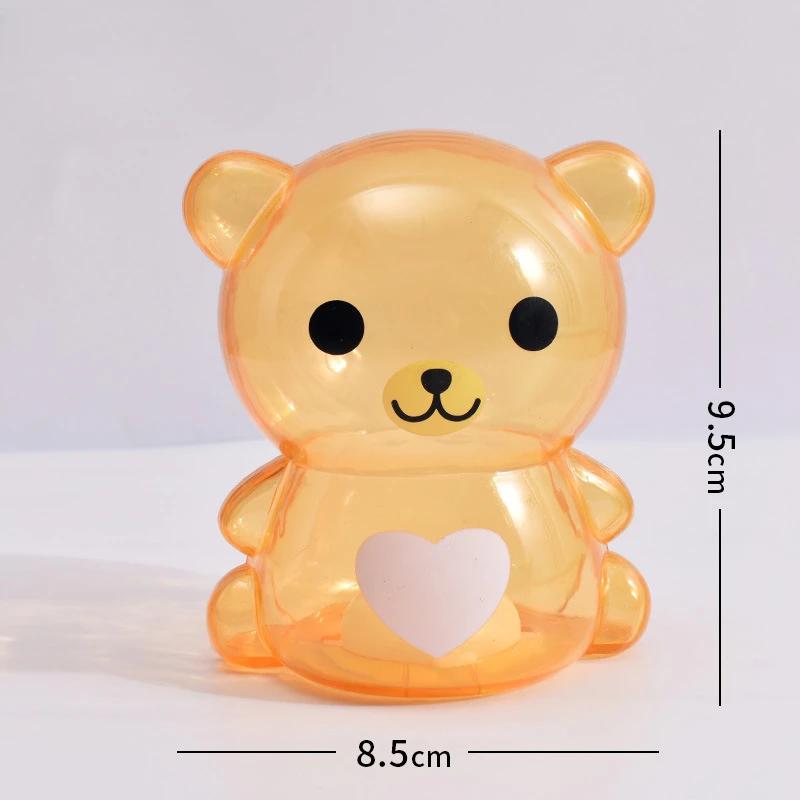 

Прозрачный пластиковый креативный мультфильм Копилка украшение для гостиной детские игрушки подарок Копилка декоративный домашний декор