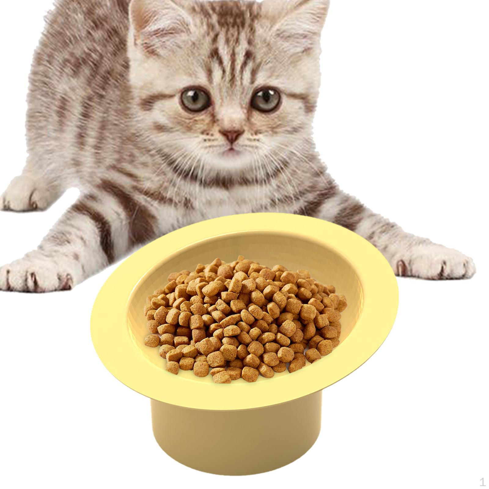 

Elevated Cat Bowl, Food Drinker, Snack Feeder, Neck Guard, Dog Bowl жёлтый