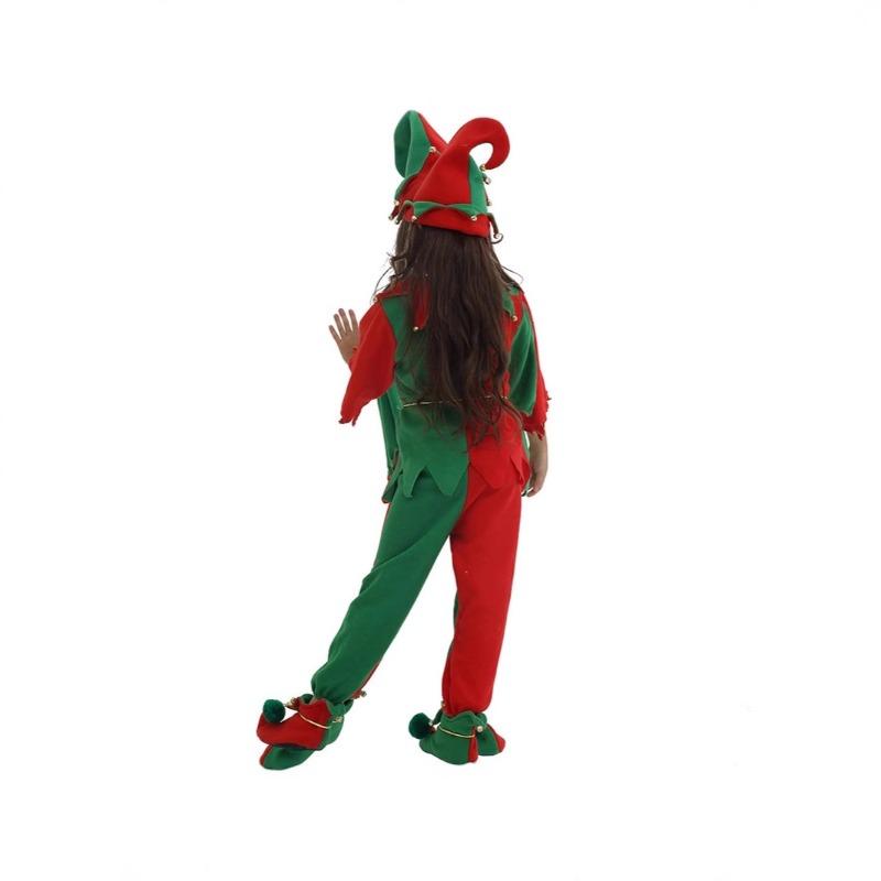 Christmas Costume Family Holiday Party Christmas Dress Up Costume Christmas Elf Kids Suit