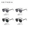 VEITHDIA Brand Vintage Sunglasses For Men Women Polarized UV400 Lens Outdoor Driving Eyeglasses For Male,Fashion Eyewear 8280