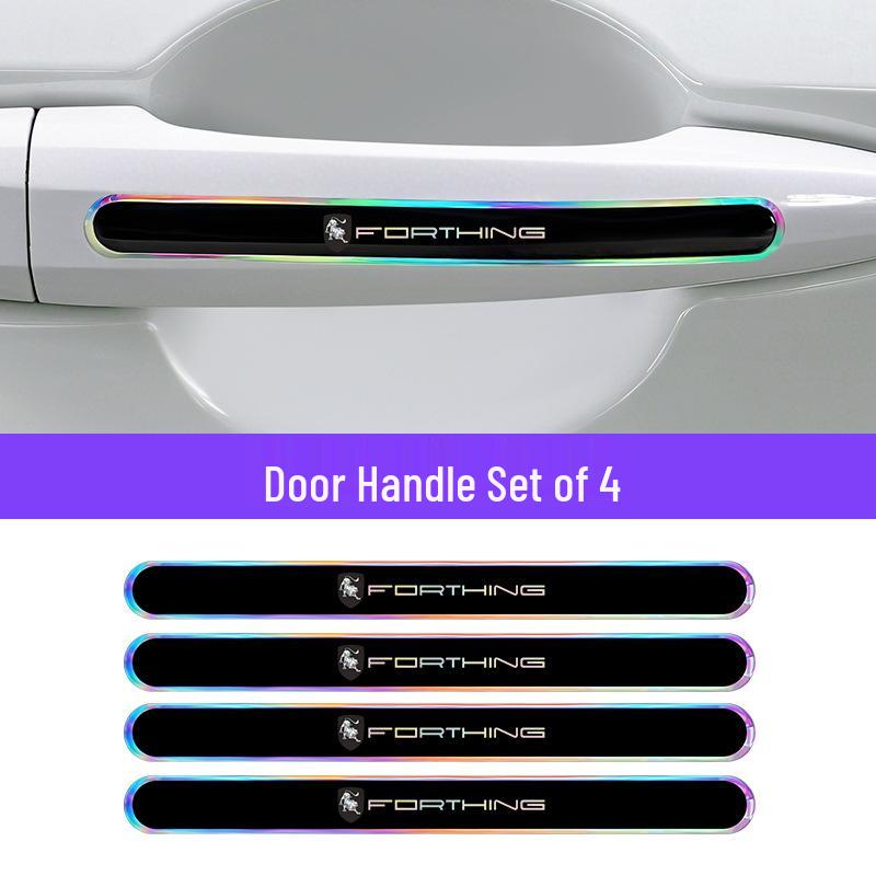 Fresh Air Star Sea S7 Yacht Thunder Lingzhi V9 M5 Car Epoxy Door Bowl Scratch-Resistant Bumper Strip Sticker.