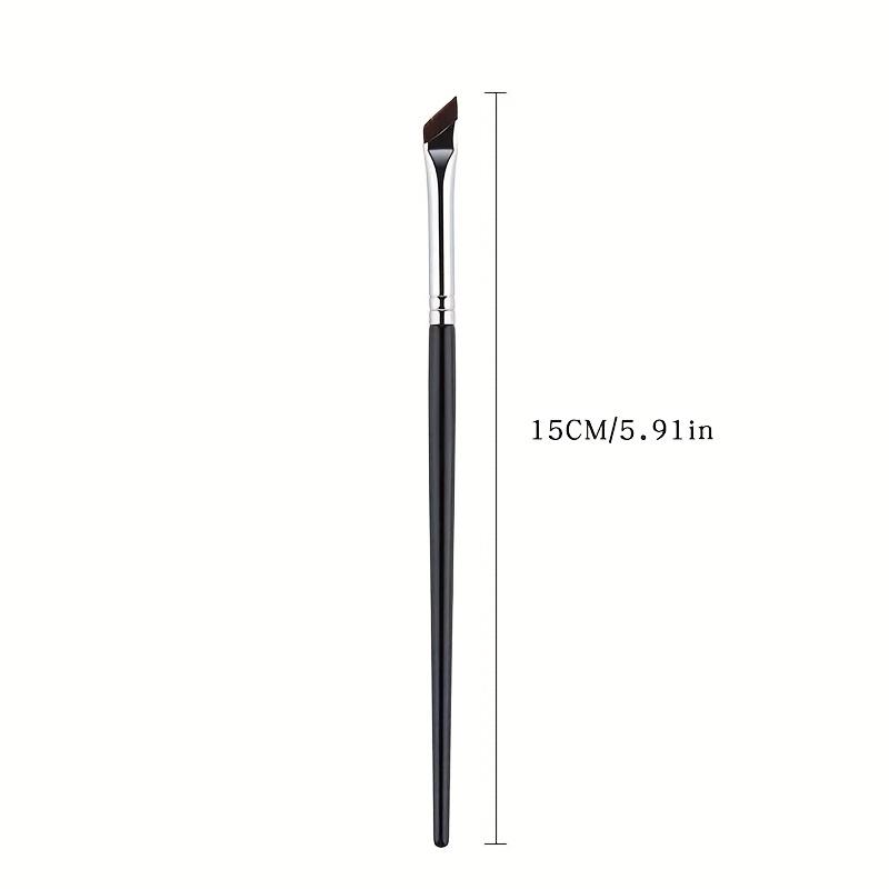 Angled Eyebrow Brush with Nylon Bristles - Precision Tip for Sharp Definition, Oval Shape Ideal for Makeup Application Tools