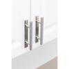Adhesive Cabinet Handles 5" | No Drilling Stick On Handle for Drawers Doors Wardrobes Windows | 3M Adhesive | 4 Pack Brushed Nickel All Metal Handles