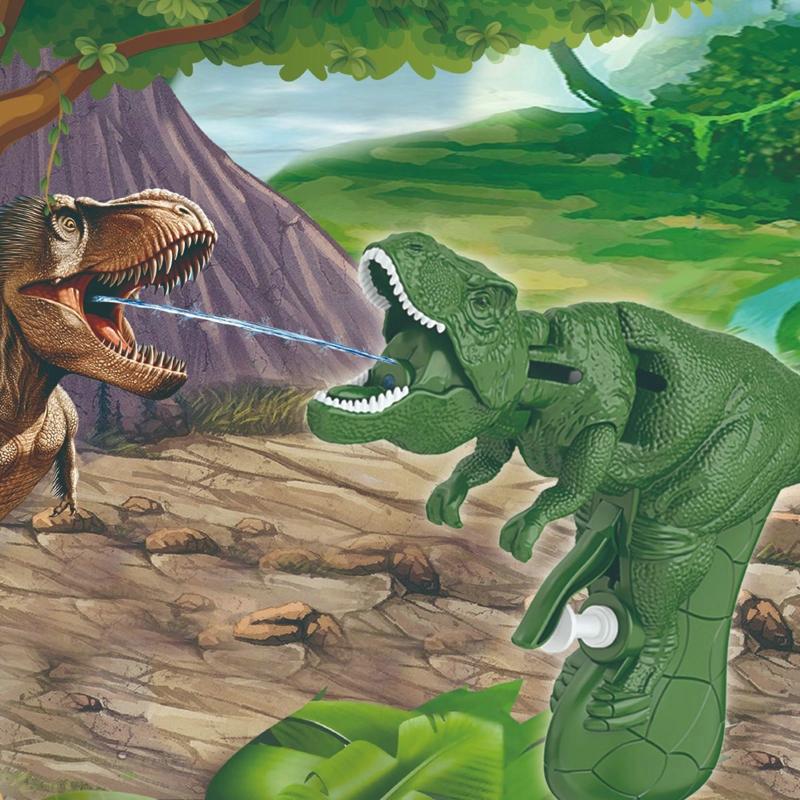 Dinosaur Water Gun Summer Shake Head Shooting Kids Toy Outdoor Pressing Water Gun Game Boys Beach Swimming Pool Battle Toy Gifts