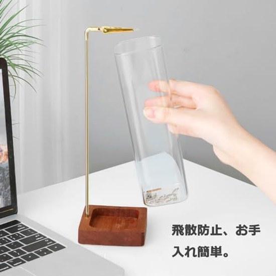 Incense Holder Stylish Ash-resistant Stand Glass Compatible Candles Suitable Long Burner Tea Ceremony Purification Study Meditation Entrance Room (A)