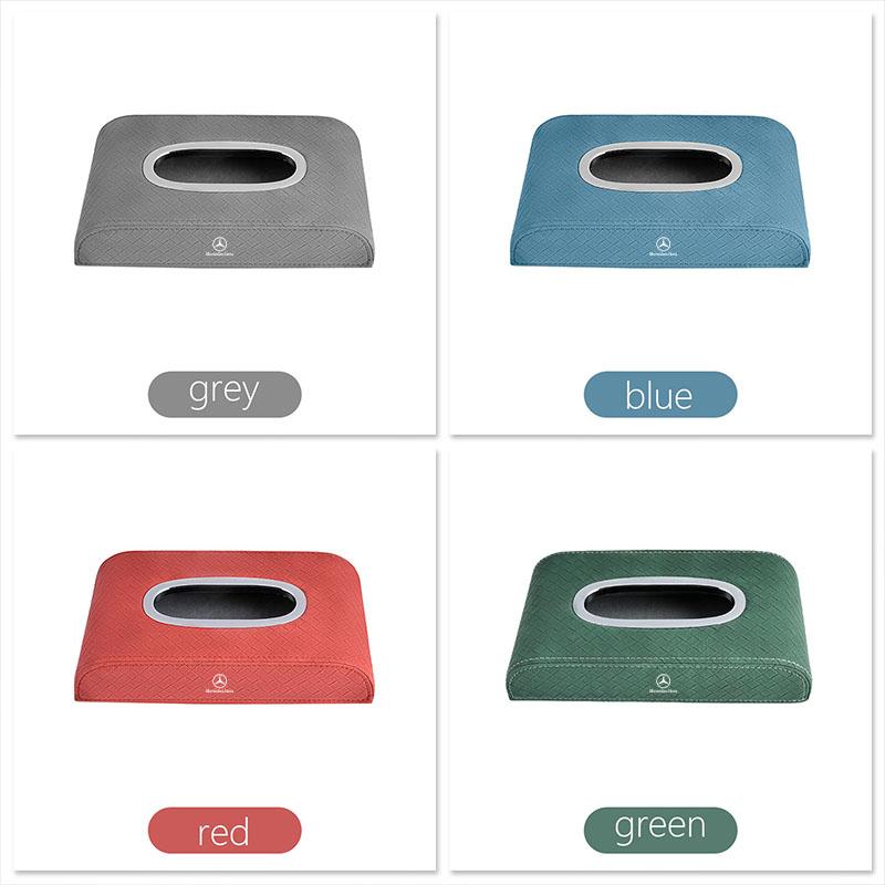 GLC GLB Auto Taschentuchbox Leder Serviettenpapier Aufbewahrungs-Organizer Für Mercedes Benz AMG W206 W204 W205 W212 W213 W221 W222 W223 W2