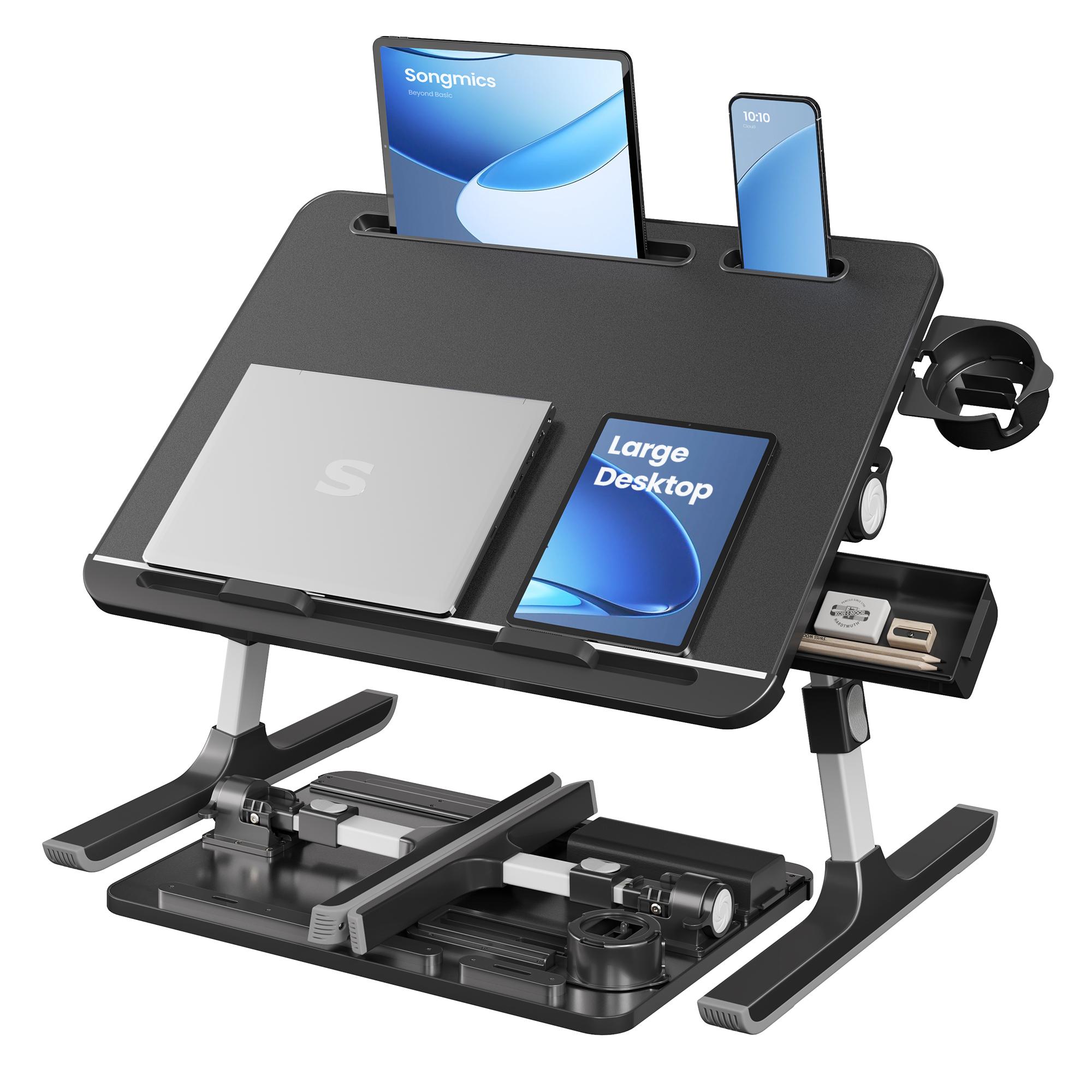 SONGMICS Bed Laptop Table, Adjustable Laptop