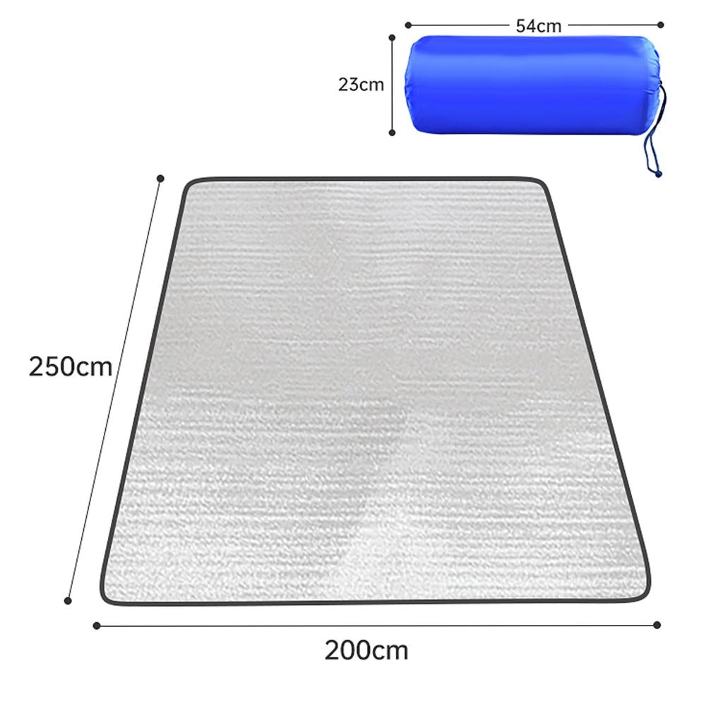 Silver mat aluminum sheet for winter aluminum mat sheet x aluminum leisure leisure picnic tent car storage bag included camping, thick,