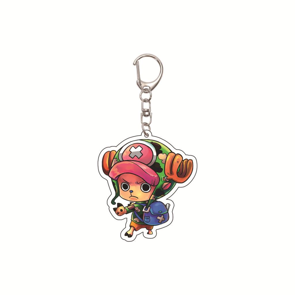 One Piece 5.5CM Acrylic Keychain, Anime Keychain, Luffy, Zoro Cartoon One Piece Bag Keychain