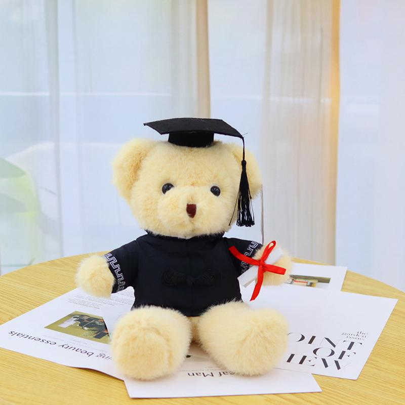 Graduation Doctor Bear Doll with Hat Bear Doll Teddy Bear Plush Toy Graduation Event Gift