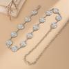 Sweet Trendy Small Daisy Flower Stitching Metal Chain Waist Chain for Women Gold Color Bohemian Vacation Body Chain Body Jewelry