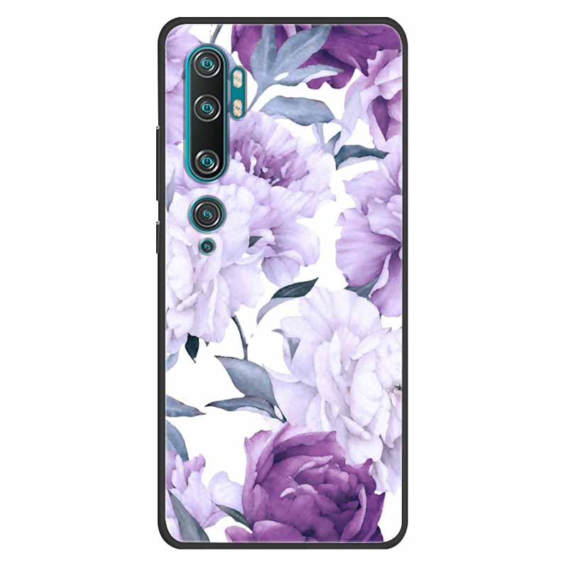 For Xiaomi Mi Note 10 Case Silicone Soft Owl Lion TPU Fashion Back Cover For Xiaomi Mi Note10 Cases Protective Printed Covers